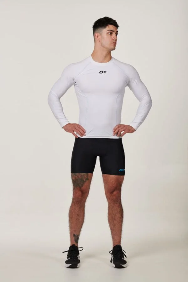 Mens White Long Sleeve Compression Top $39.99.jpg